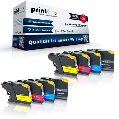 8x Austausch kompatible Tintenpatronen für Brother MFC J 5625 DW 5720 -Sparpack
