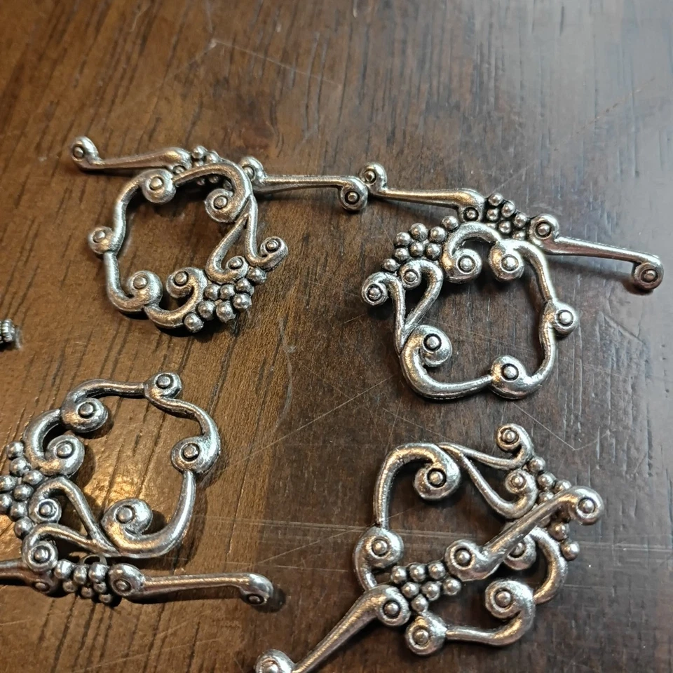 10 Sets Stainless Steel Toggle Clasps For DIY Handmade Jewelry Making Components - Image 3 of 4