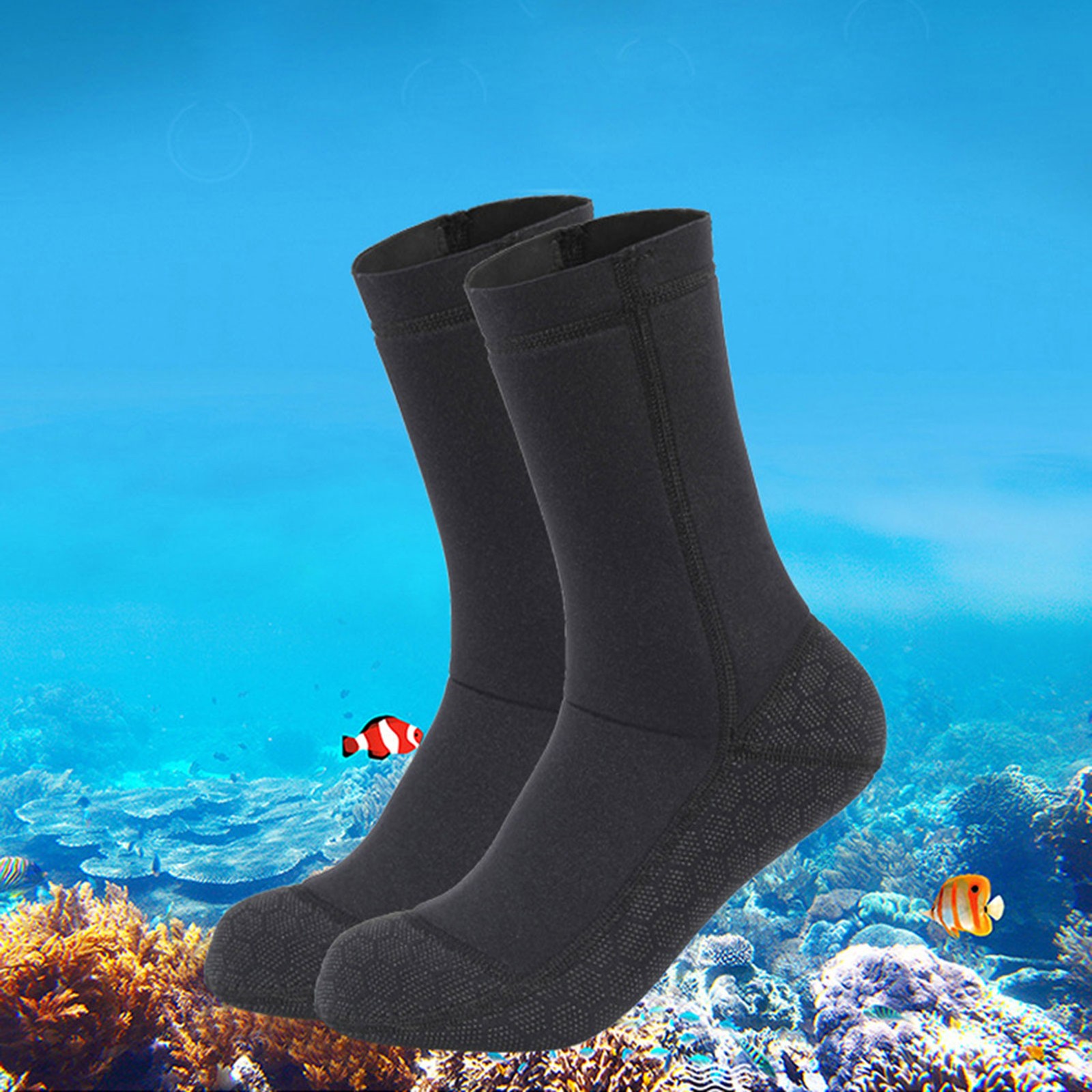 3MM Neoprene Wetsuit Socks Warm Scuba Diving Socks Winter Beach Booties Shoes An
