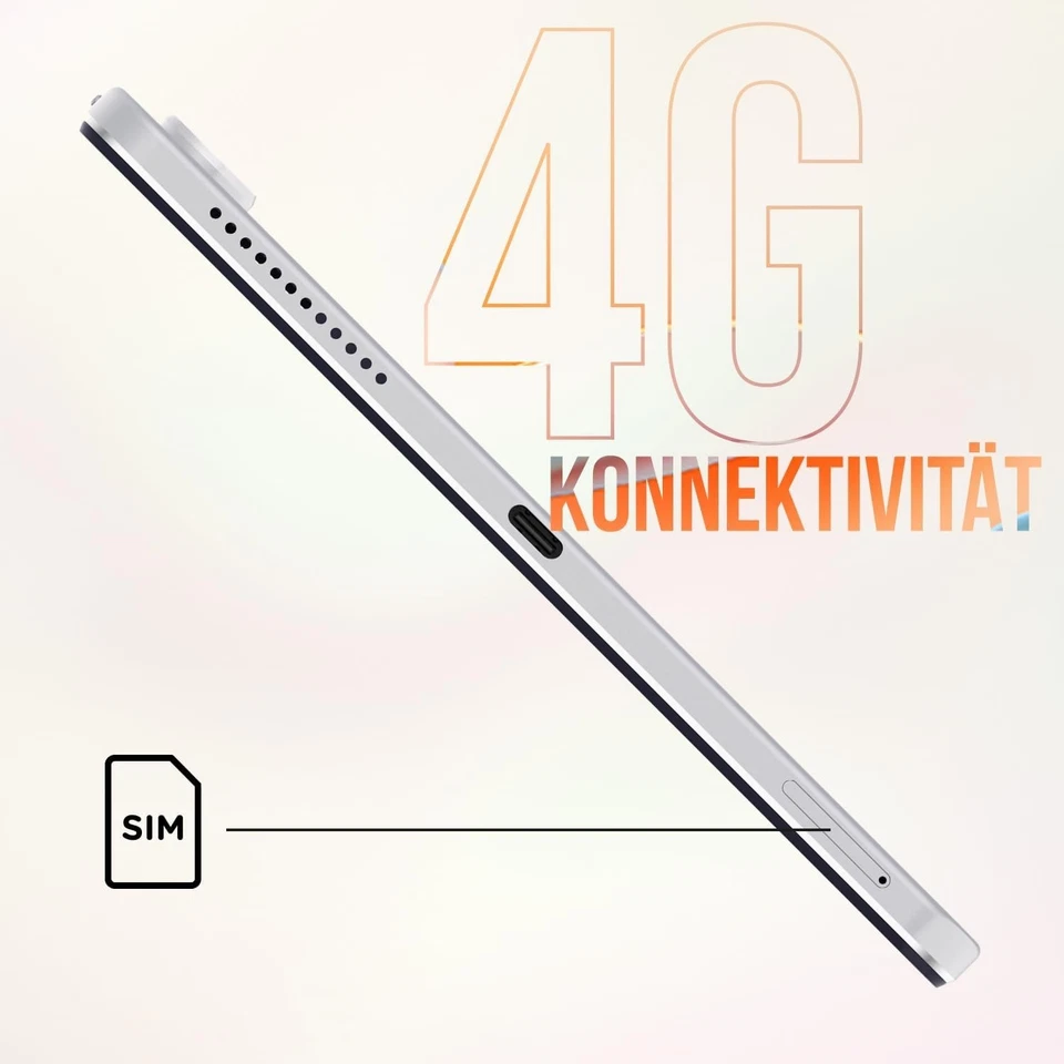 SPC Tablet 12 Zoll Android 14 6GB RAM 256GB Speicher 4G LTE WiFi Octa Core IPS - Bild 4 von 4