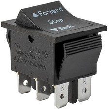 2 Pcs Universal Forward Reverse Switch for 6V 12V 24V Power Wheels, Forward Stop