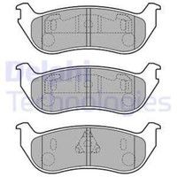 Delphi BremsbeläGe Bremsbelegsatz Hinten FüR Jeep Wrangler II Cherokee