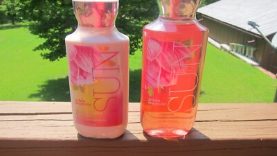 BATH & BODY WORKS GOLDEN MAGNOLIA SUN BODY LOTION AND SHOWER GEL X 2        LOOK