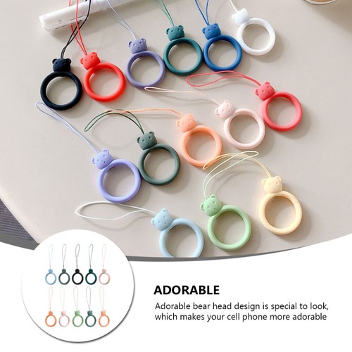 10 Pcs Handytasche Mit Ringschnalle Praktisches Schlüsselband Fingerring - Zdjęcie 11 z 12