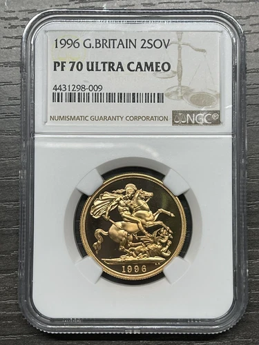 Great Britain 1996 2 Sovereign Gold NGC PF70 ULTRA CAMEO SKU#5930