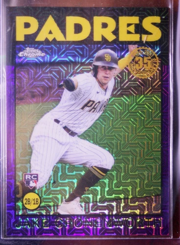 JAKE CRONENWORTH ROOKIE CARD ON PURPLE MOJO #86TC60 2021 TOPPS SERIES 2  /75