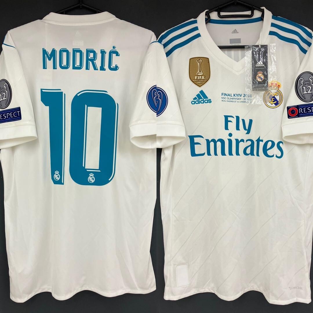 BNWT Real Madrid 2017 2018 #10 Luka Modric UCL Final Match