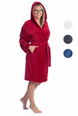 ZOLLNER Kinderbademantel Bademantel Morgenmantel Kapuzenbademantel