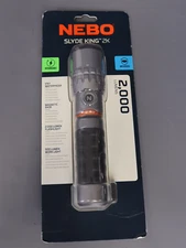 Nebo Slyde King 2K Rechargeable Flashlight and Work Light | 2000 Lumen...