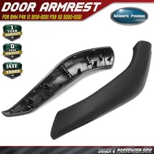 2x Driver & Passenger Interior Door Pull Handle Trim Cover Set for BMW F48 X1 X2