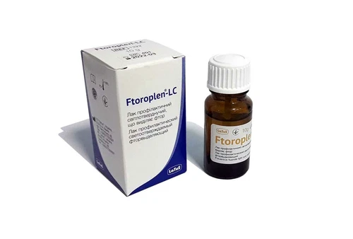 Ftoroplen-LC Dental Light cure Prophylactics Fluoride sealant Varnish coat 10g