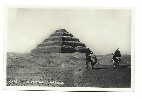 c1910s Egypt RPPC SAKKARAH Pyramid Real Photo Postcard - Afbeelding 1 van 1