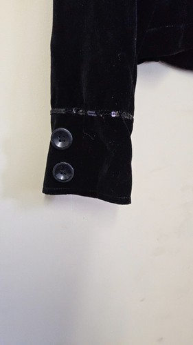 THE CHILDREN'S PLACE BLACK VELVET JACKET GIRLS SIZE L 10/12 - Picture 6 of 7