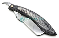 UPGRADED Wooden Handle Straight Shaving Barber Razors (Limited Edition) 