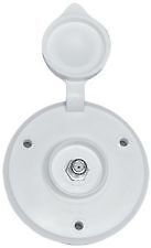 PRIME ROUND CABLE TV RECEPTACLE EXTERIOR ANTENNA POINT CARAVAN MOTORHOME PARTS - Picture 2 of 2
