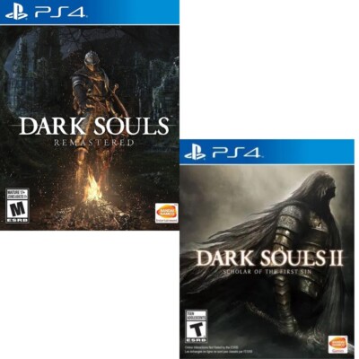 Dark Souls Remastered + II: Scholar of the First Sin PS4 Brand New Game Bundle