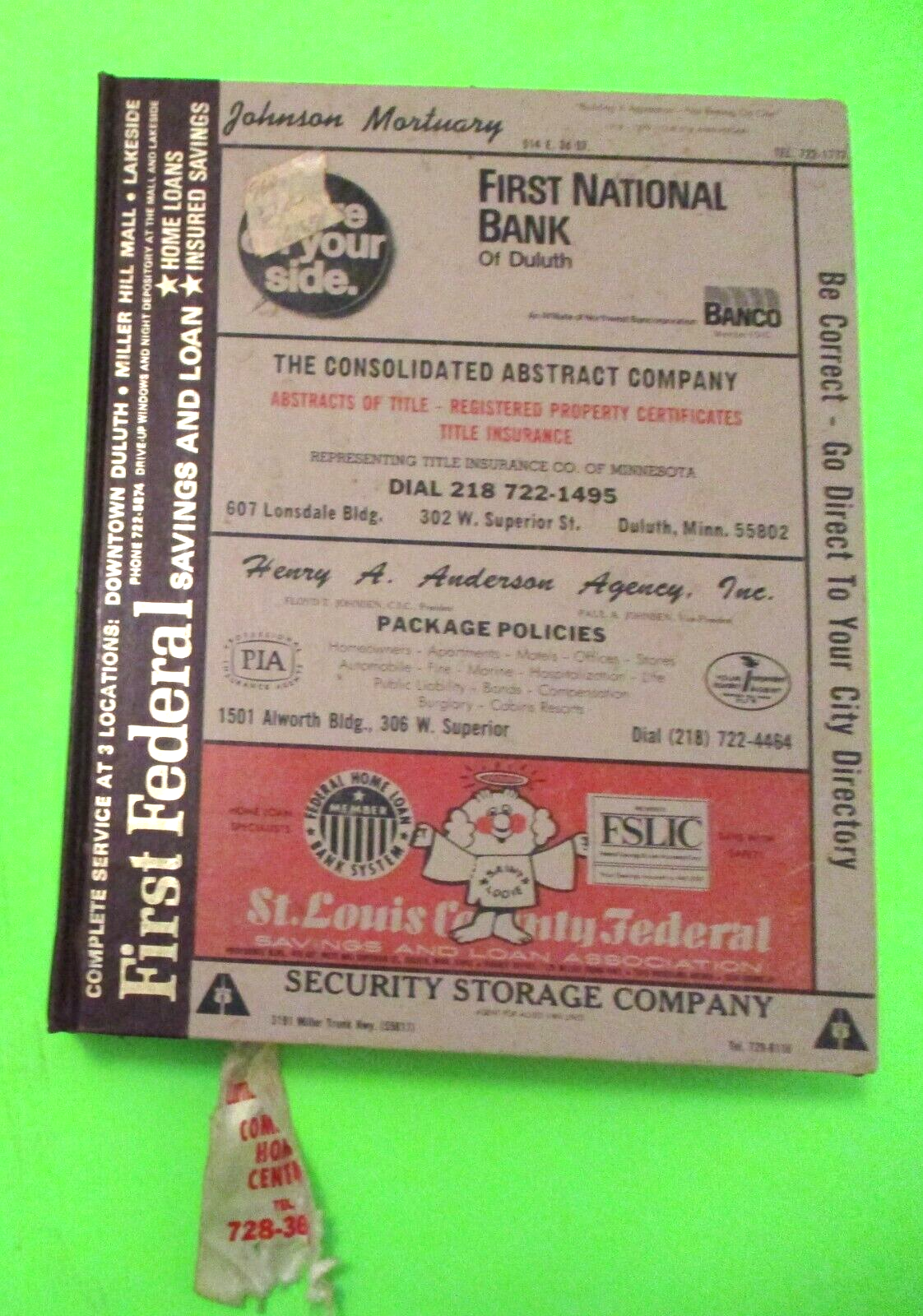 VINTAGE 1980 POLK'S DULUTH MINNESOTA CITY DIRECTORY GENEALOGY REFERENCE eBay