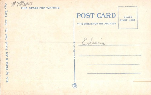 c.1920 Public Library Morristown NJ post card - Picture 2 of 2