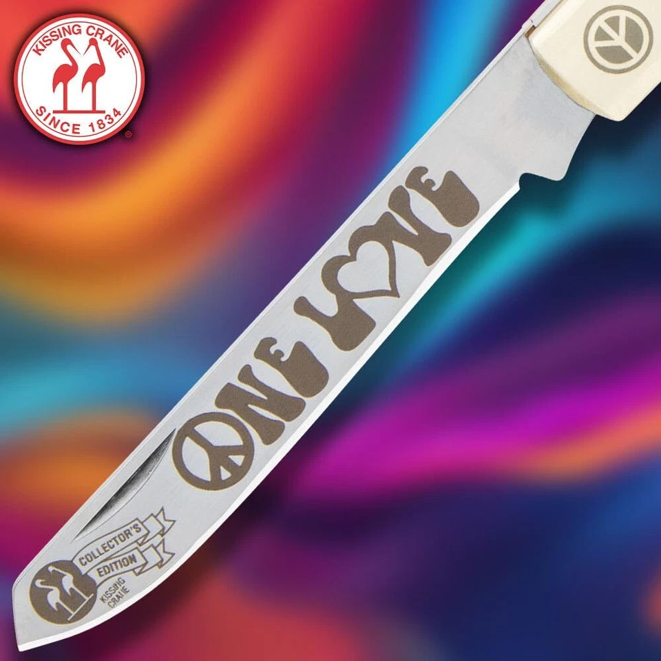 Navaja de Bolsillo Kissing Crane Groovy Trapper | Homenaje Años 60 | Longitud Cerrada 4" Foto 4 de 4