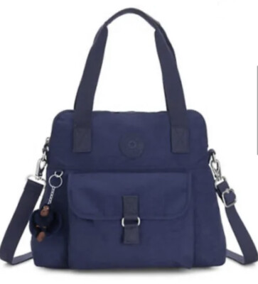 NWT Kipling Pahneiro Handbag Ink Blue Tonal HB6297 $124