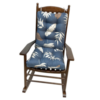 Outdoor Patio Cushion Rocking Chair Cushion Upper and Lower Set For Yard