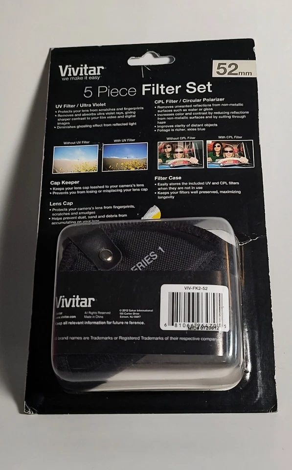 Vivatar 5 Pc Filter set for canon, Nikon, Sony and others NIB - Image 2 of 2
