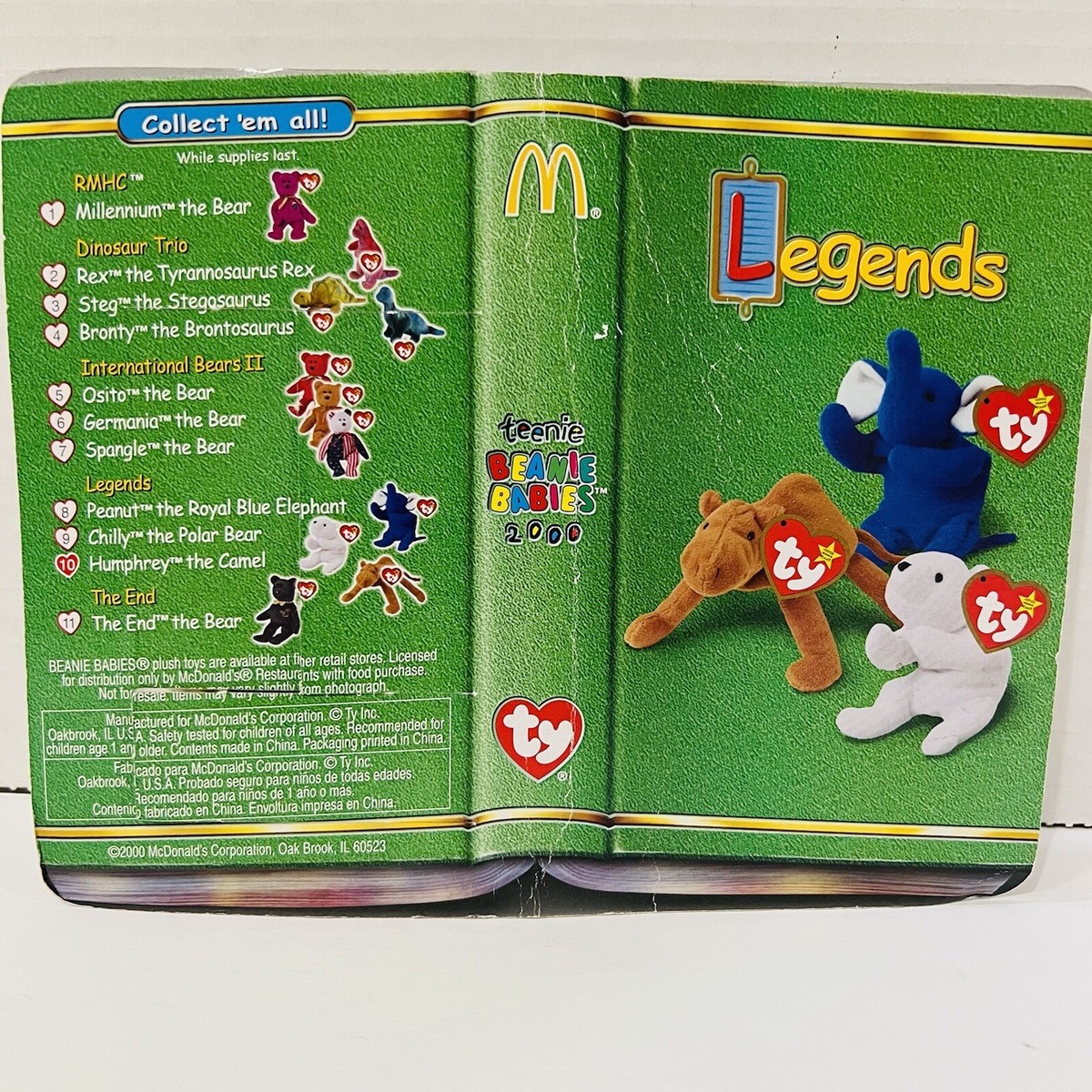 RARE ERROR Humphrey The Camel Ty Teenie Beanie Baby Legend