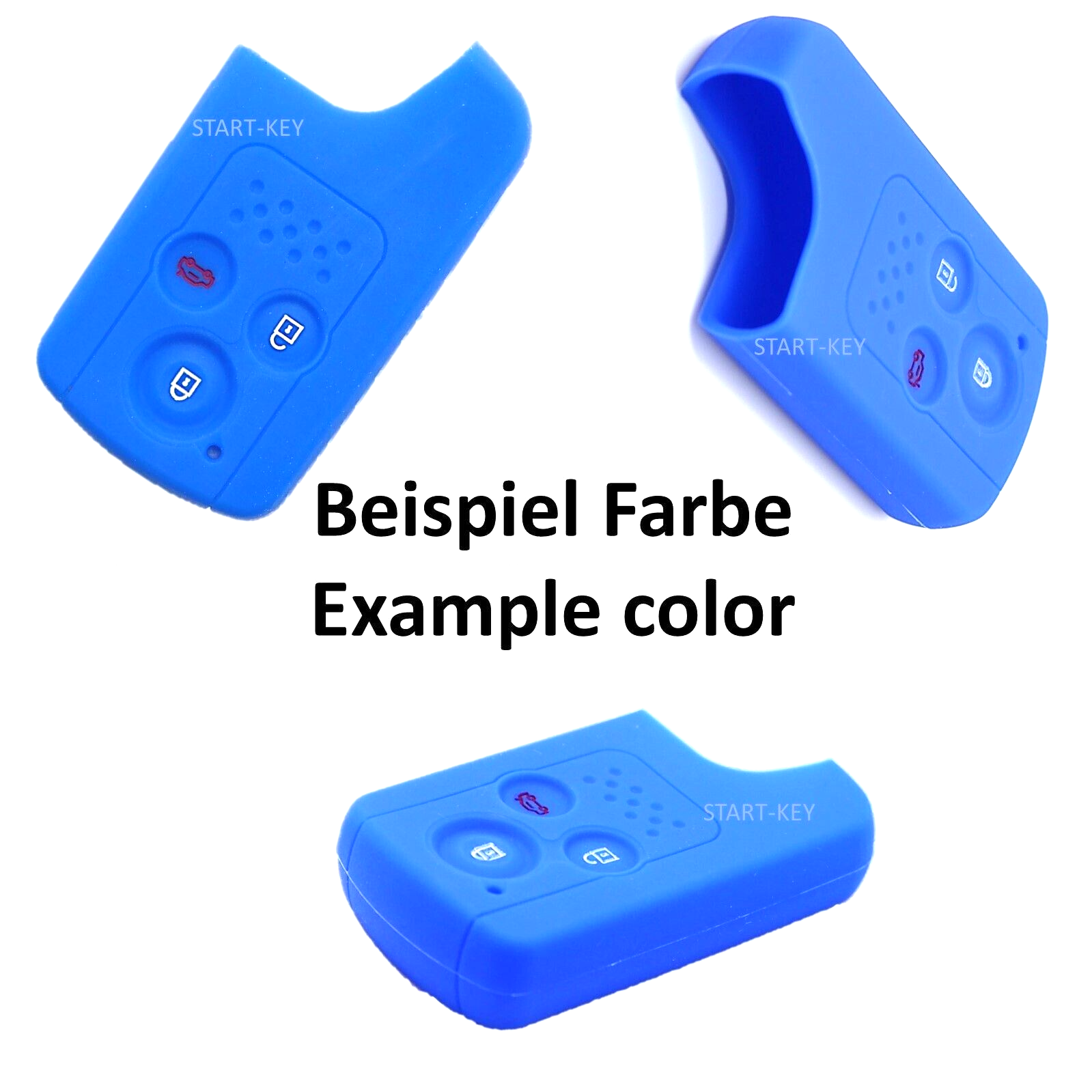 Keyless Auto Schlüssel Hülle Blau - Hartschale Für Mitsubishi ASX L200 Outlander