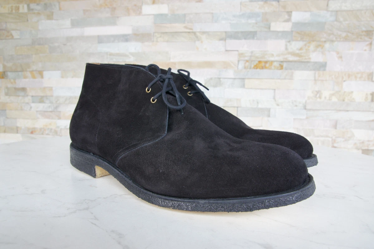 Botines Church's EU 45 UK 11 SAHARA De Crepé Negros NUEVOS Antiguo PVPR 870€