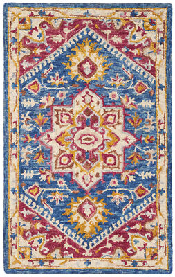 Safavieh Aspen NAVY / FUCHSIA 3' X 5' Area Rug - APN513N-3