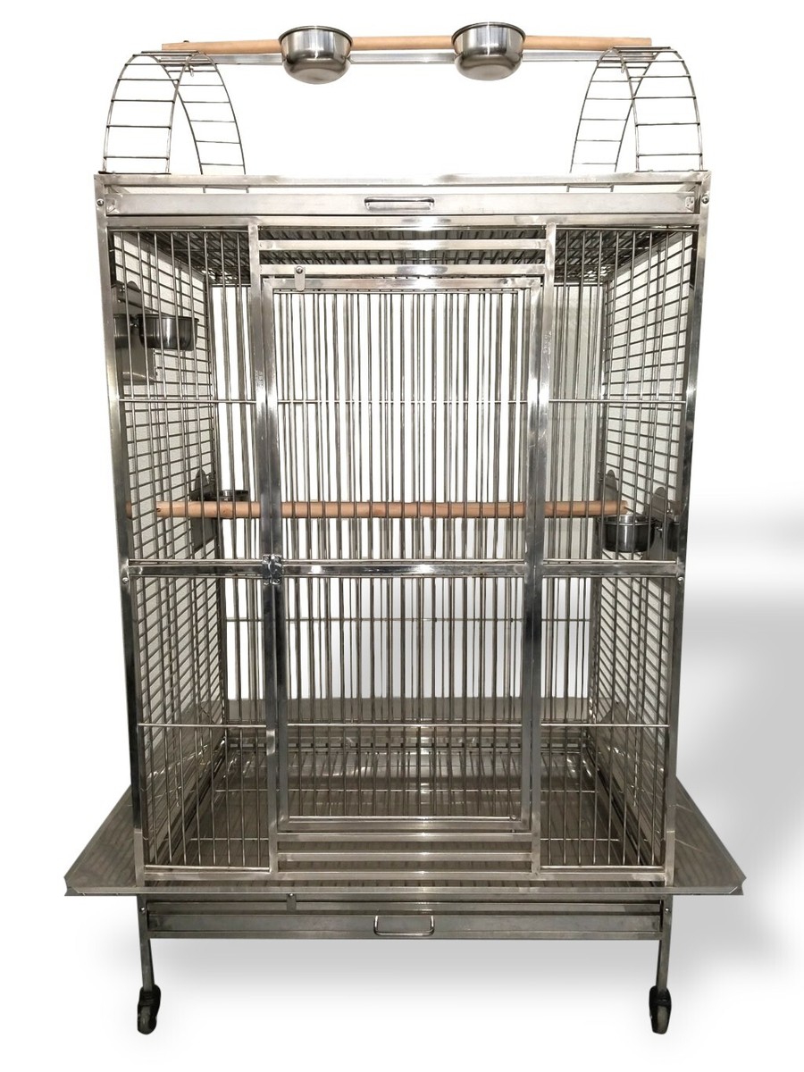 New #304 Stainless Steel Indoor Outdoor Parrot Bird Cage w