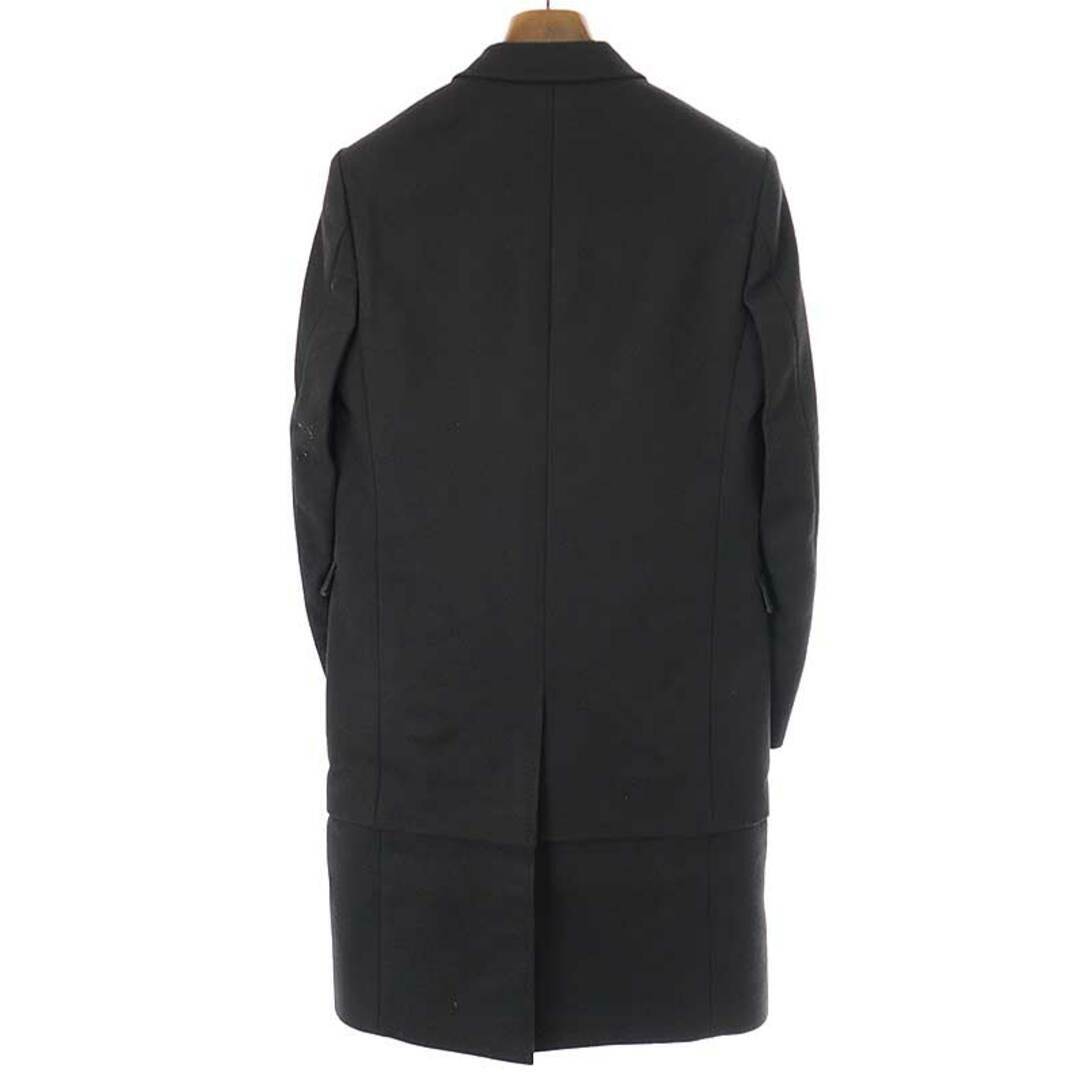 LAD MUSICIAN 15AW LAYERED WOOL CHESTER COAT BLACK 42 2215 LAD MUSICIAN 15AW LAYERED WOOL CHESTER COAT BLACK 42 2215