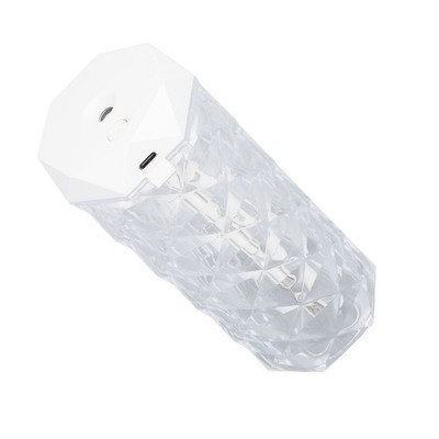1000ML Small Air Humidifier Colorful Ambient Lighting Multi Faceted Prism Design