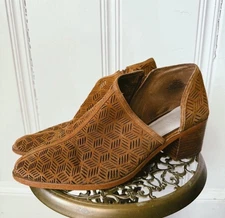 1. State Iddah Perforated Cutaway Suede Leather Booties Boho Festival Size 12