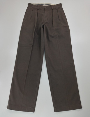 Polo Ralph Lauren Chino Men Classic Pleated Fit Andrew Dark Brown Pants Sz 30x30