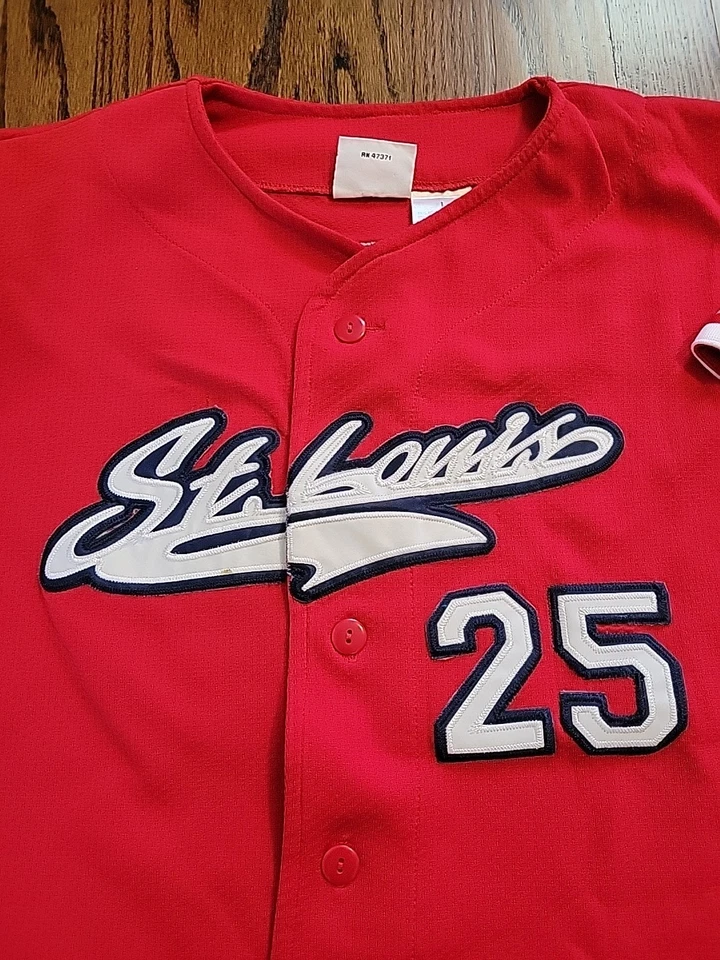 Camiseta de béisbol Mark Mcgwire de los Cardenales de San Luis MLB juvenil talla grande 14-16 niños  Foto 2 de 4