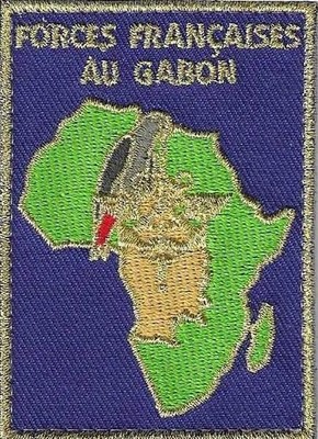 STOFFABZEICHEN, MILITÄRPATCH DER FRANZÖSISCHEN STREITKRÄFTE IN GABON