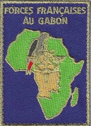 FRENCH FORCES MILITARY PATCH FABRIC BADGE IN GABON
