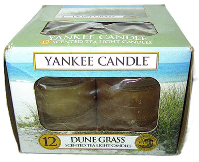 Yankee Candle Retired ''DUNE GRASS'' Box of 12 Fresh Scented Tea Lights ~RARE ~NEW