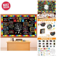 Vibrant Math Bulletin Board Set with 50 Inspiring Cutouts for Any Classroom