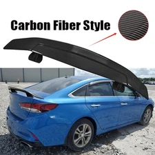 For Hyundai Sonata Sedan 52" Carbon Fiber Spoiler Wing Rear+Trunk Wing GT Style