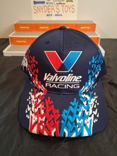 Vintage NASCAR Hat Cap Mark Martin Valvoline Racing 6 Snapback Big V Color Drip