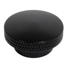 Edelbrock Air Cleaner Nut 4219; Knurled Nut 1/4-20 1.25 in. OD, Black