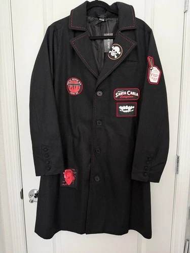 NEW The Lost Boys David Goth Emo Trench Coat Men’s Size Small - product listing photo