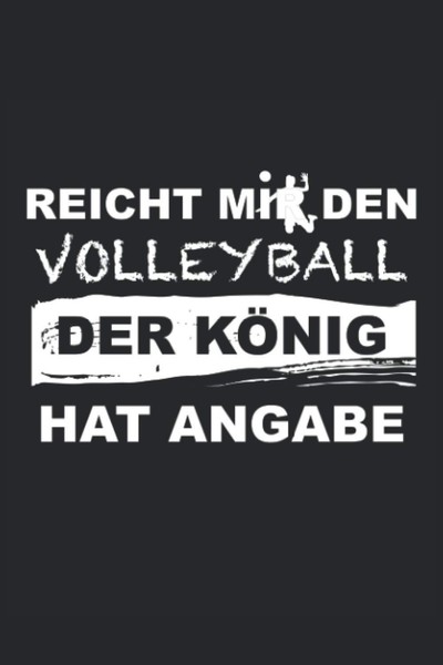Notizbuch Volleyball KöNig, A5, 80 Blatt, Linierte Seiten, Sport Geschenk-image