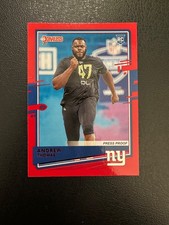 2020 Donruss - Andrew Thomas - Rookie Red Press Proof #253 - New York Giants