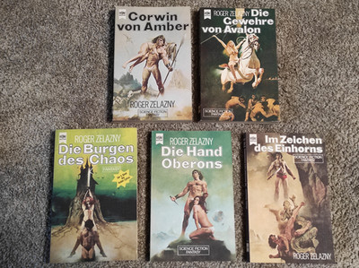 Buchpaket (5) Robert Zelazny Corwin von Amber-Reihe 70er Jahre Fantasy