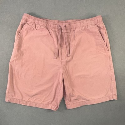 Men s Banana Republic Drawstring Bermuda Shorts Coral Pink Size XL