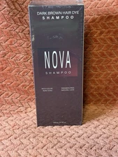 New Nova Dark Brown Hair Dye Shampoo Men Women 6.76 Fl Oz Exp 12/19/27