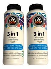SoCozy Kids 3 in 1 Shampoo - Conditioner - Wash Two x 10.5 fl oz Bottles v